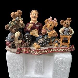 Vintage Boyds Bears Bearstones Fifth Anniversary Figurine 1998 Ltd Edition Boxed